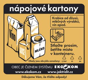 Nálepka z kontejneru Nálepka z kontejneru